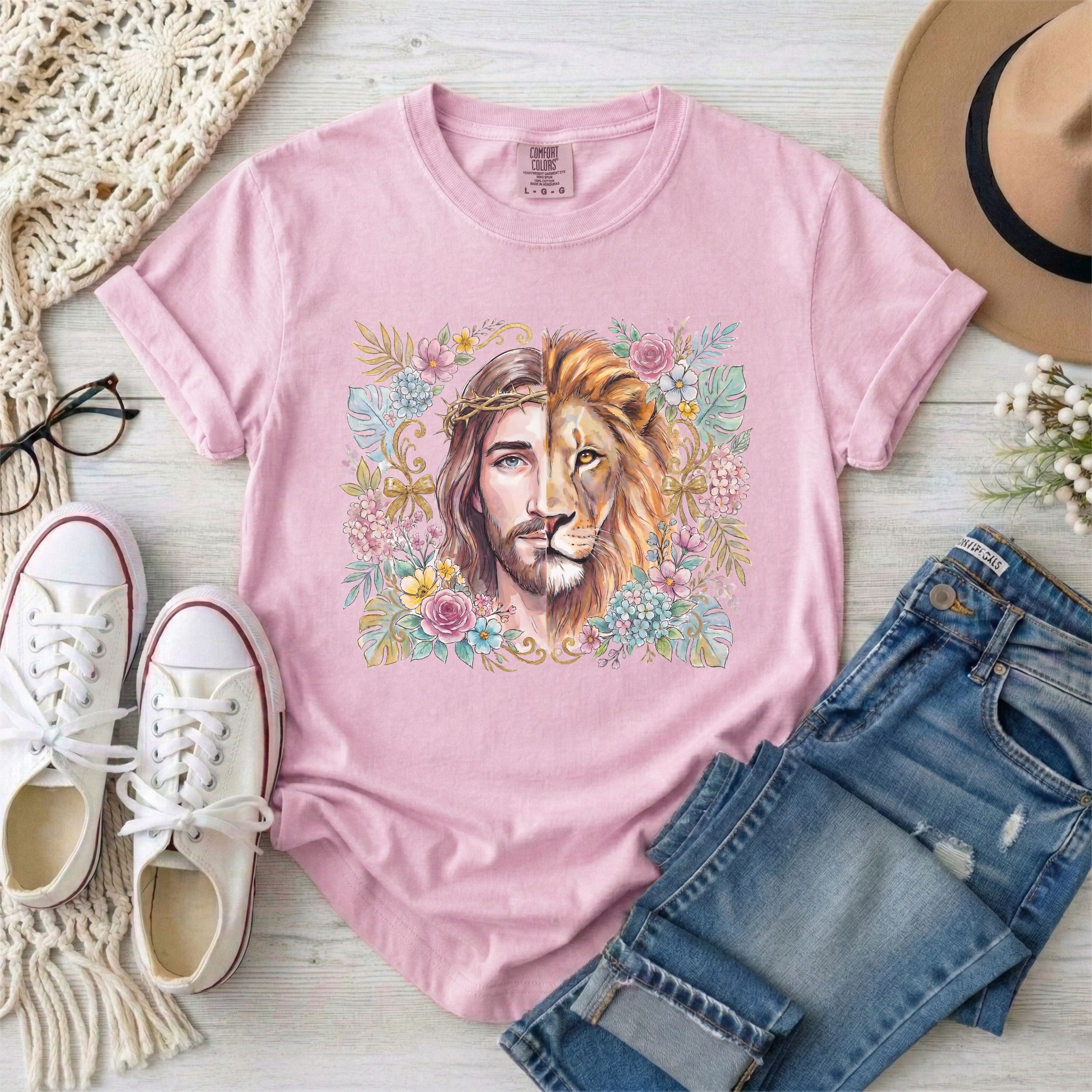 Lion of Judah Floral T-Shirt