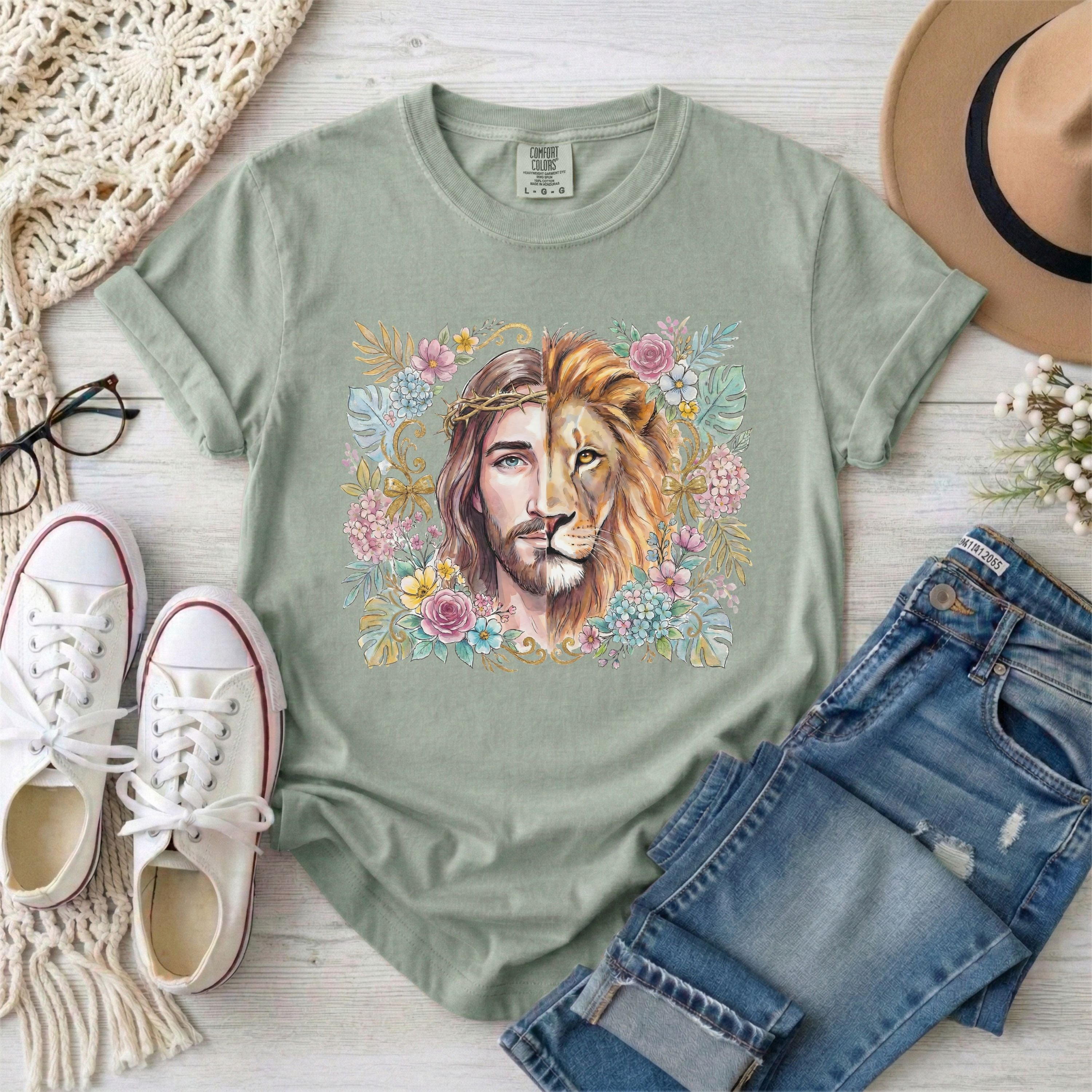 Lion of Judah Floral T-Shirt