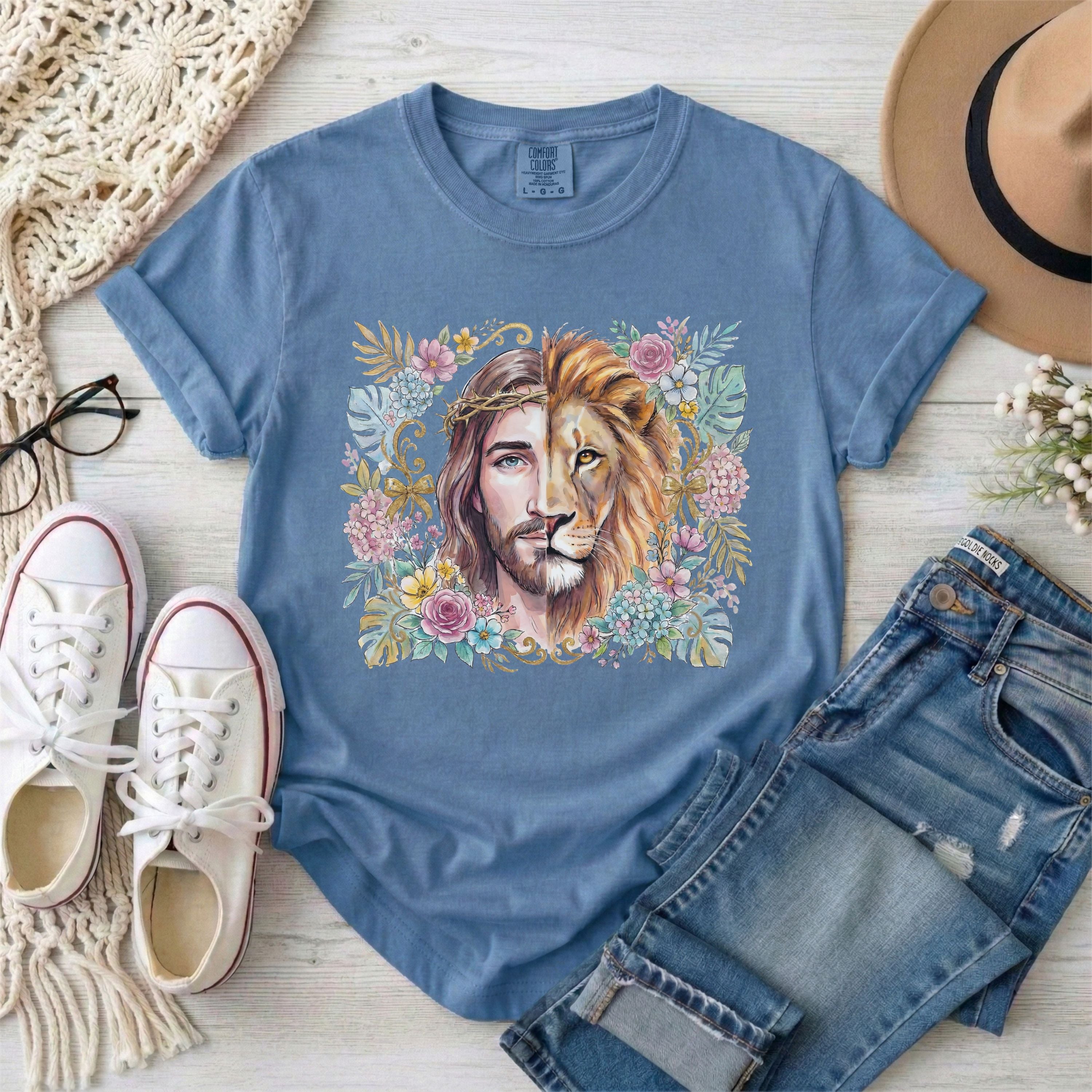 Lion of Judah Floral T-Shirt