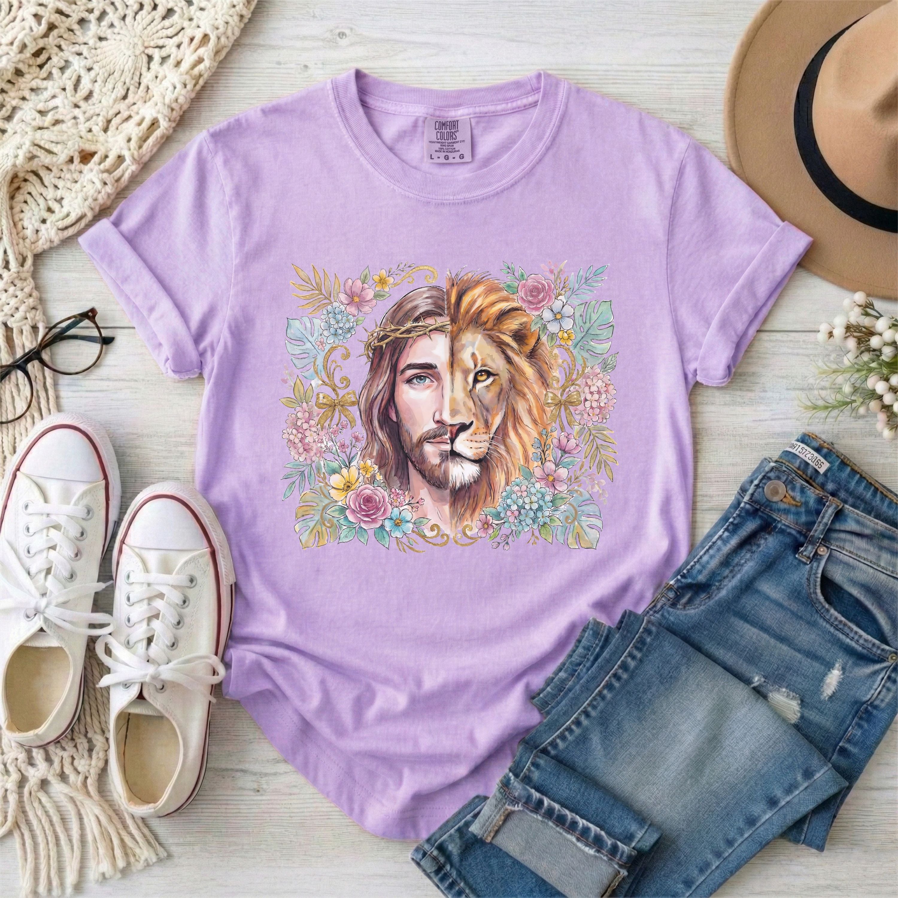 Lion of Judah Floral T-Shirt