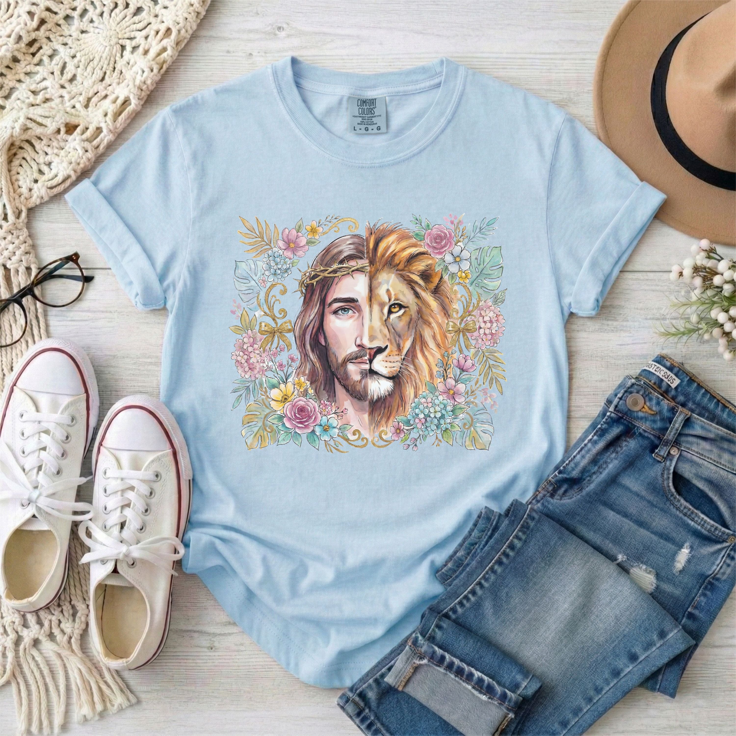 Lion of Judah Floral T-Shirt