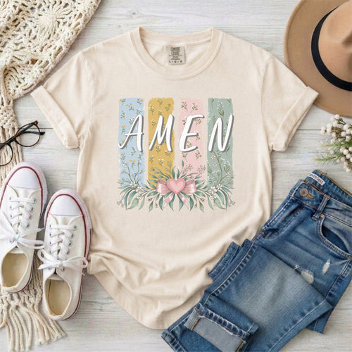 AMEN Floral Brush Stroke T-Shirt