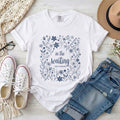 In the Waiting God is Working  Floral T-Shirt