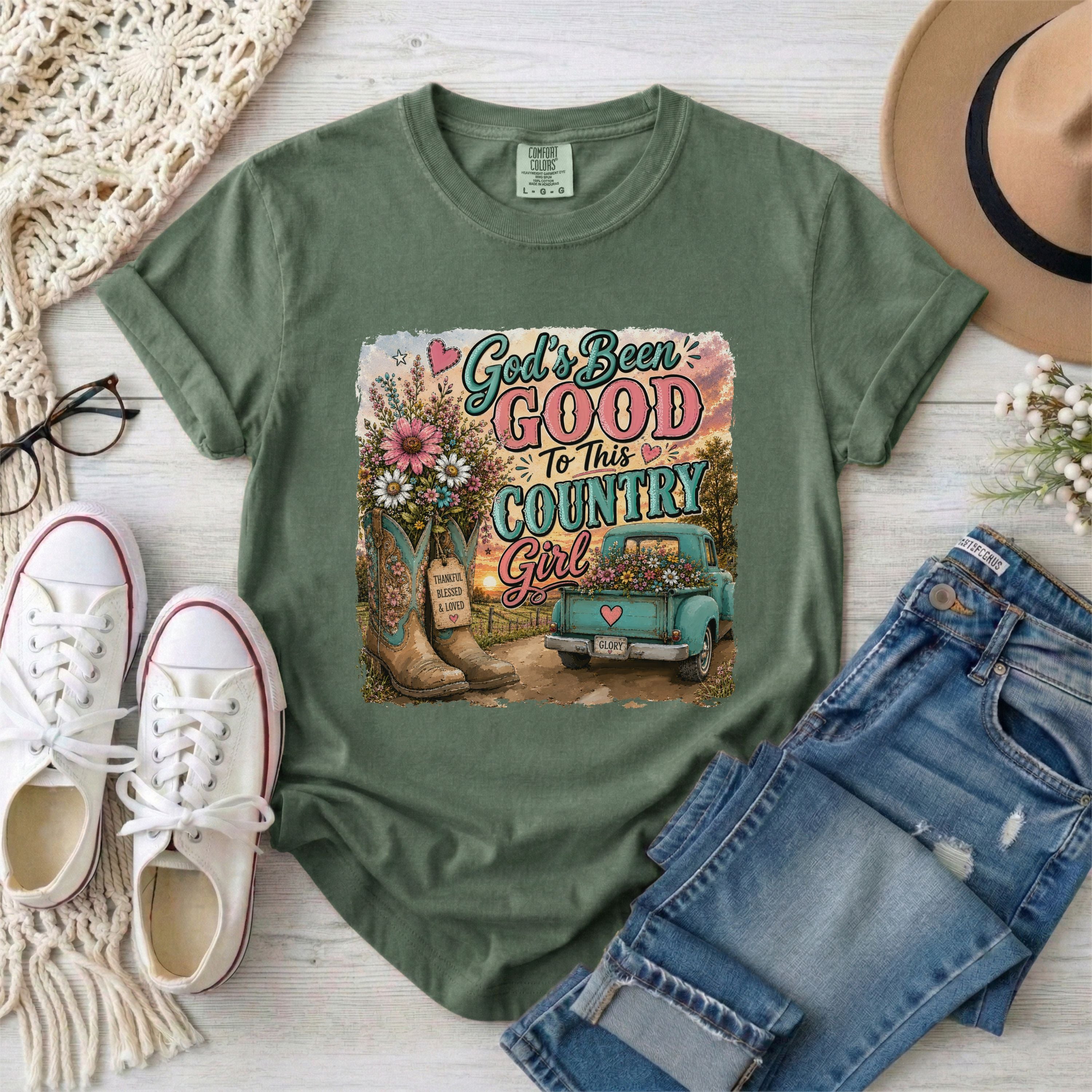 God’s Been Good To This Country Girl T-Shirt