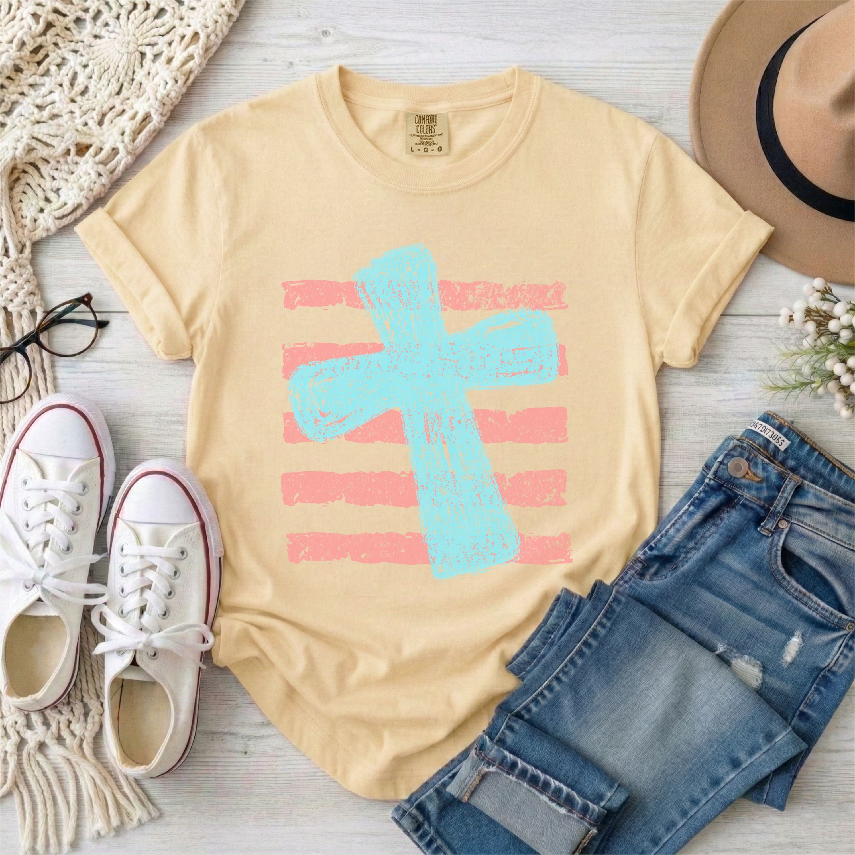 Blue Cross and Stripes T-shirt