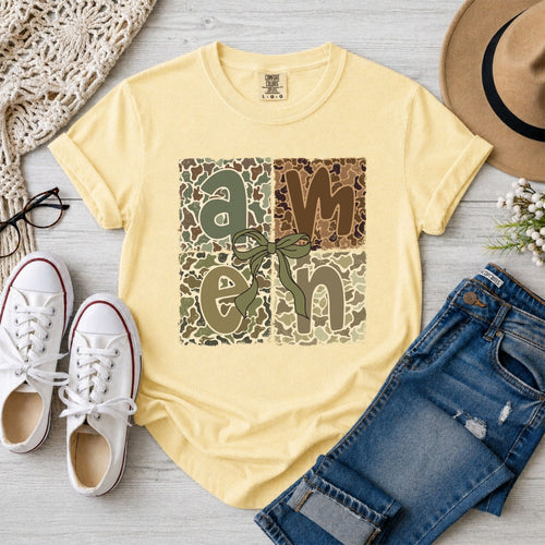 AMEN Camo Coquette T-Shirt
