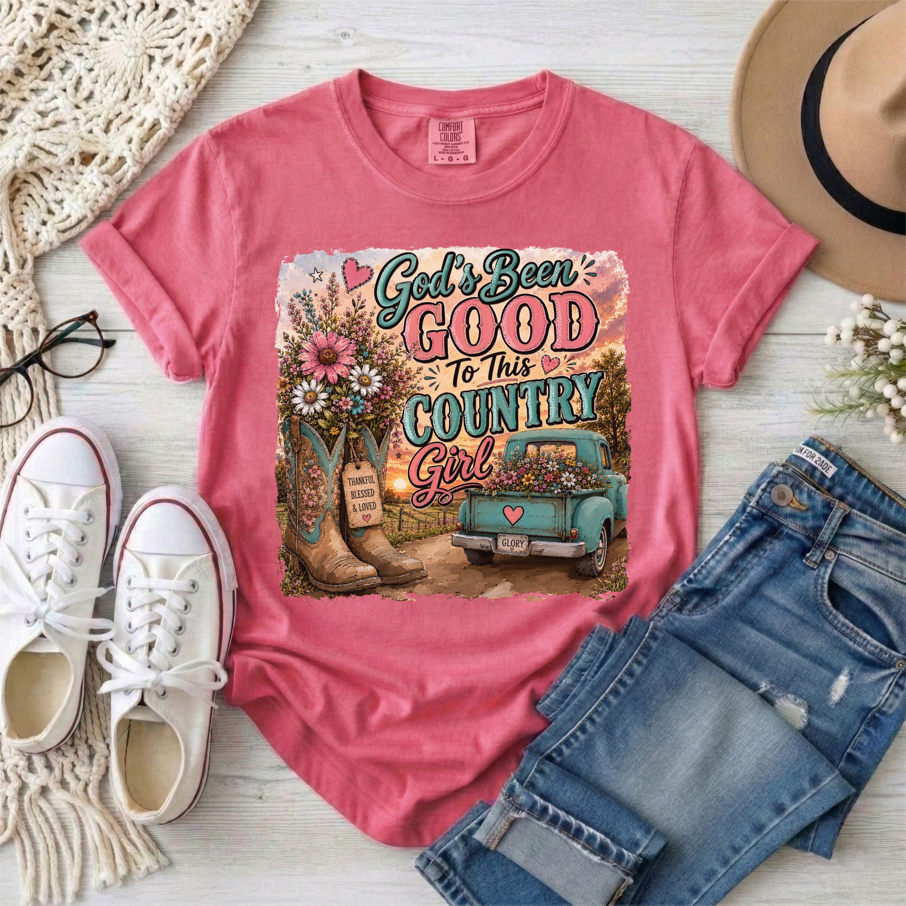 God's Been Good to This Country Girl T-Shirt