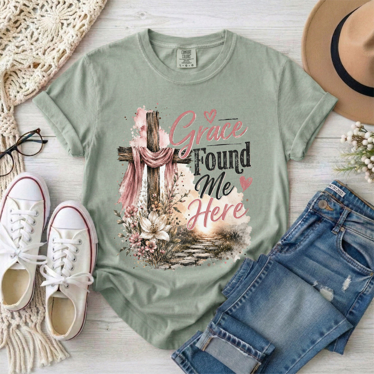 Grace Found Me Here T-Shirt