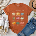 I Am Thankful for Him, Pumpkin Christian T-Shirt