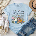 In the Waiting God Is Working, Wildflower Christian T-Shirt
