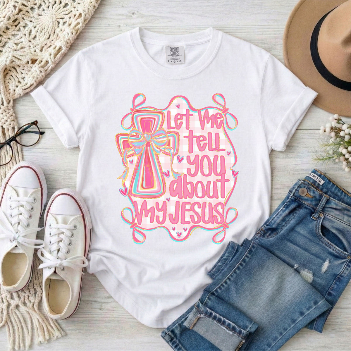 Let Me Tell You About My Jesus Coquette T-Shirt