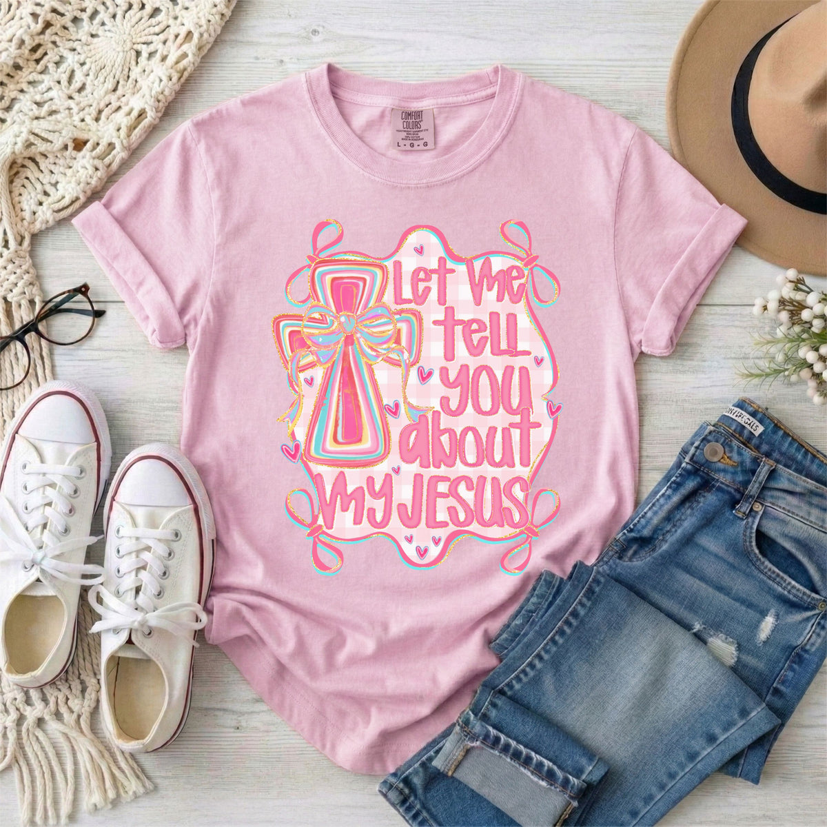 Let Me Tell You About My Jesus Coquette T-Shirt