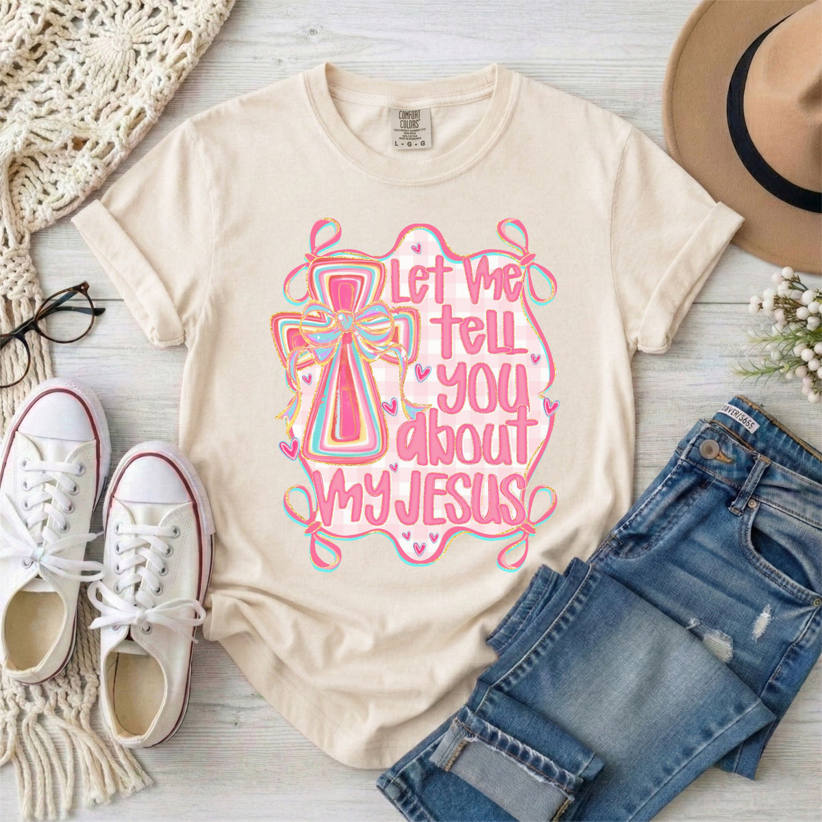Let Me Tell You About My Jesus Coquette T-Shirt