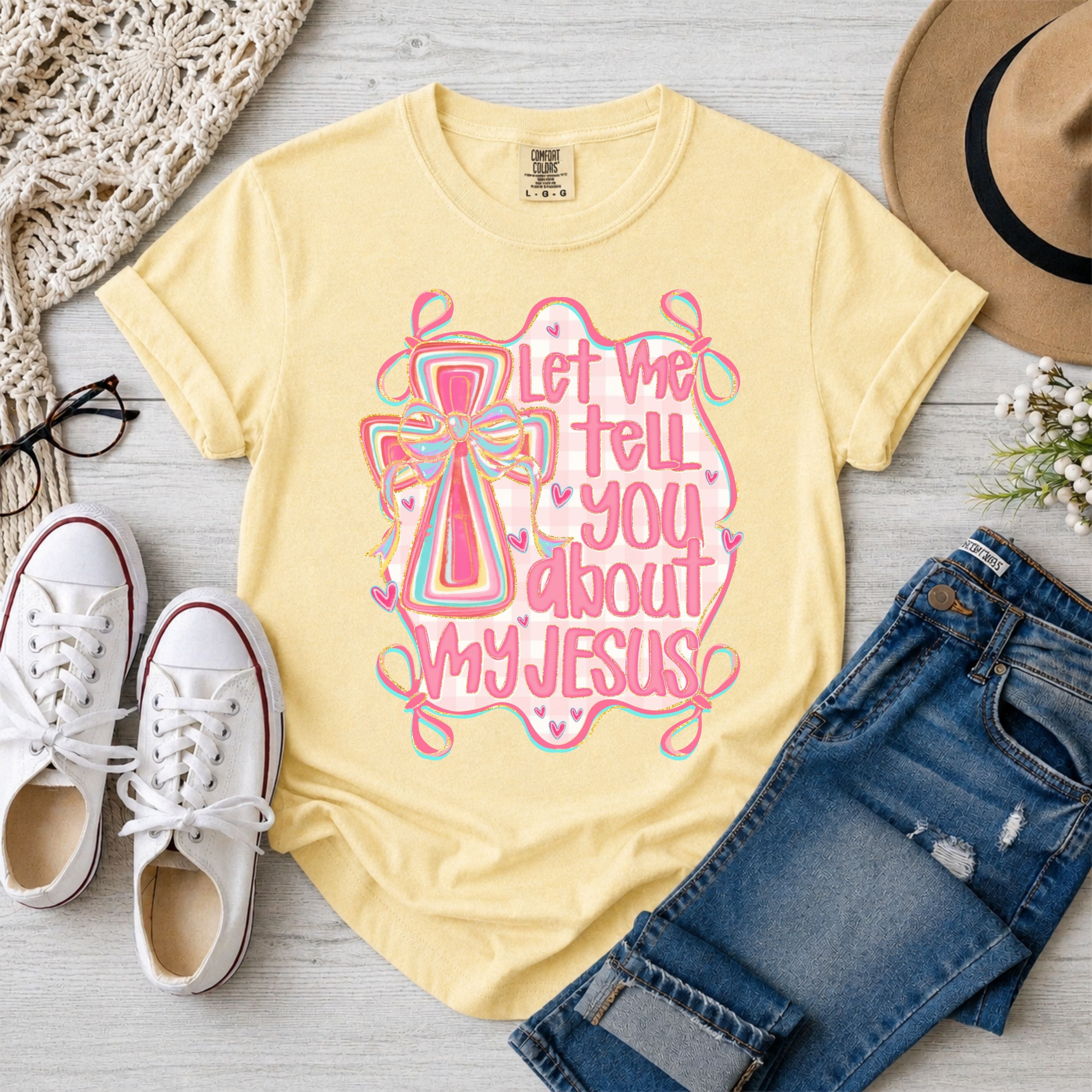 Let Me Tell You About My Jesus Coquette T-Shirt