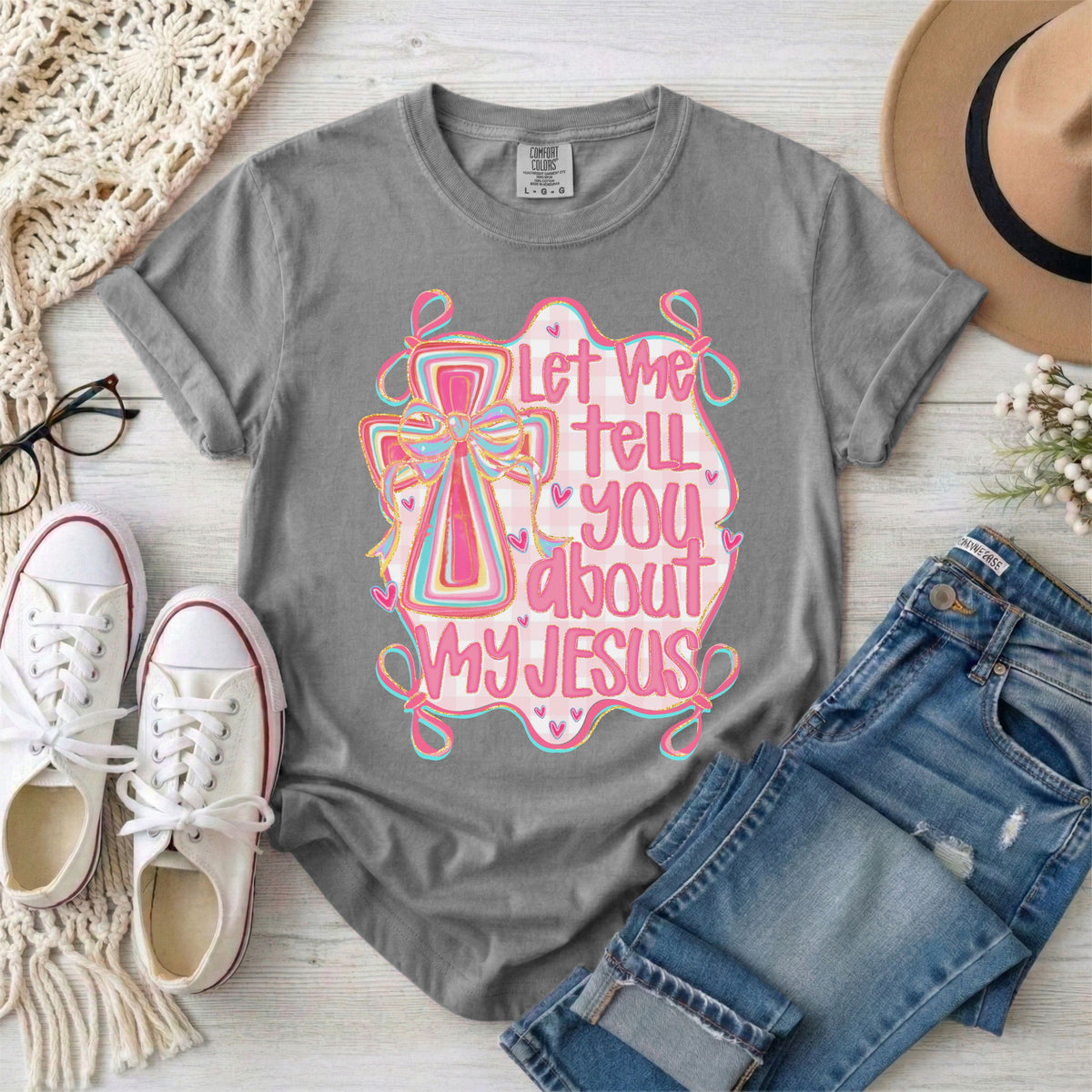 Let Me Tell You About My Jesus Coquette T-Shirt
