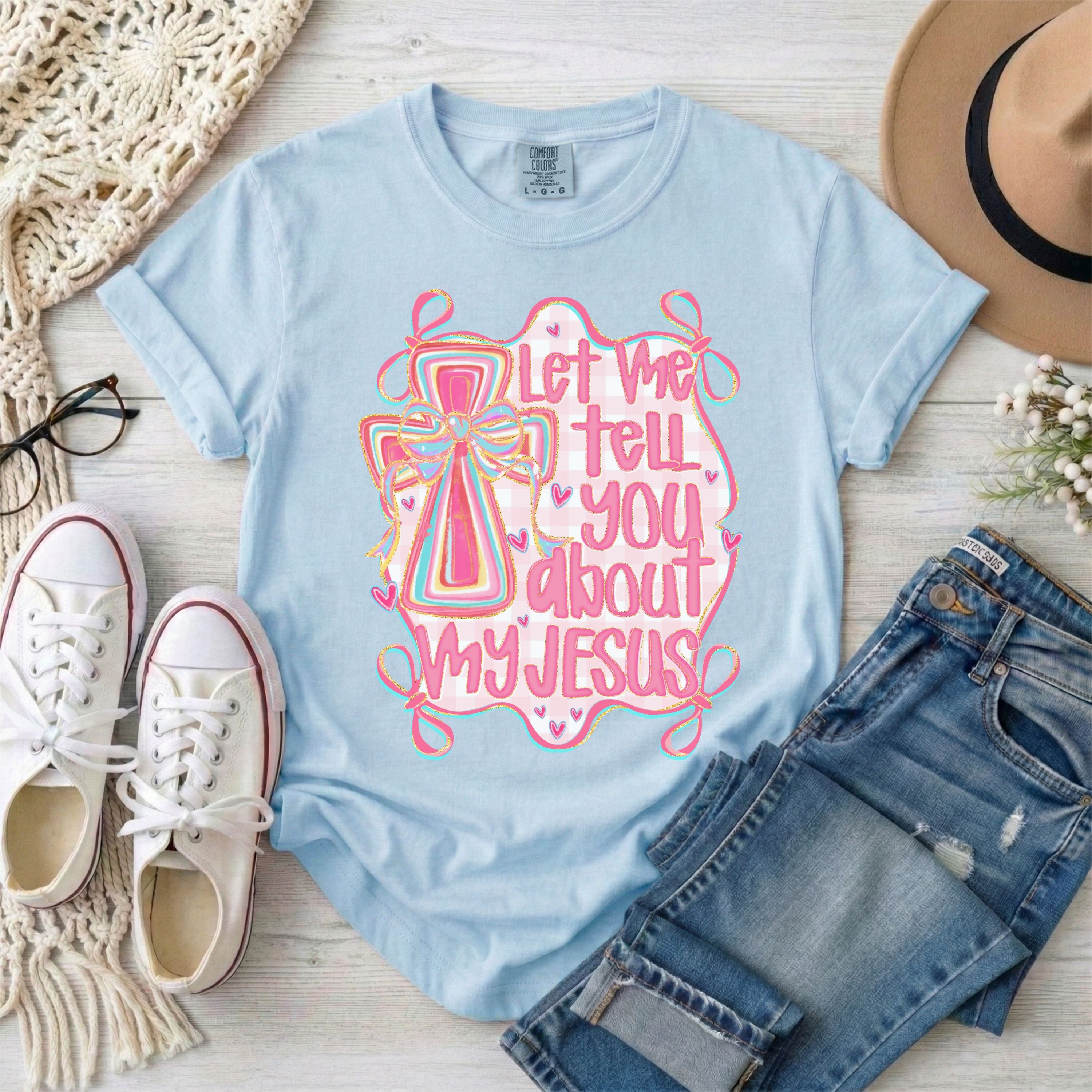 Let Me Tell You About My Jesus Coquette T-Shirt