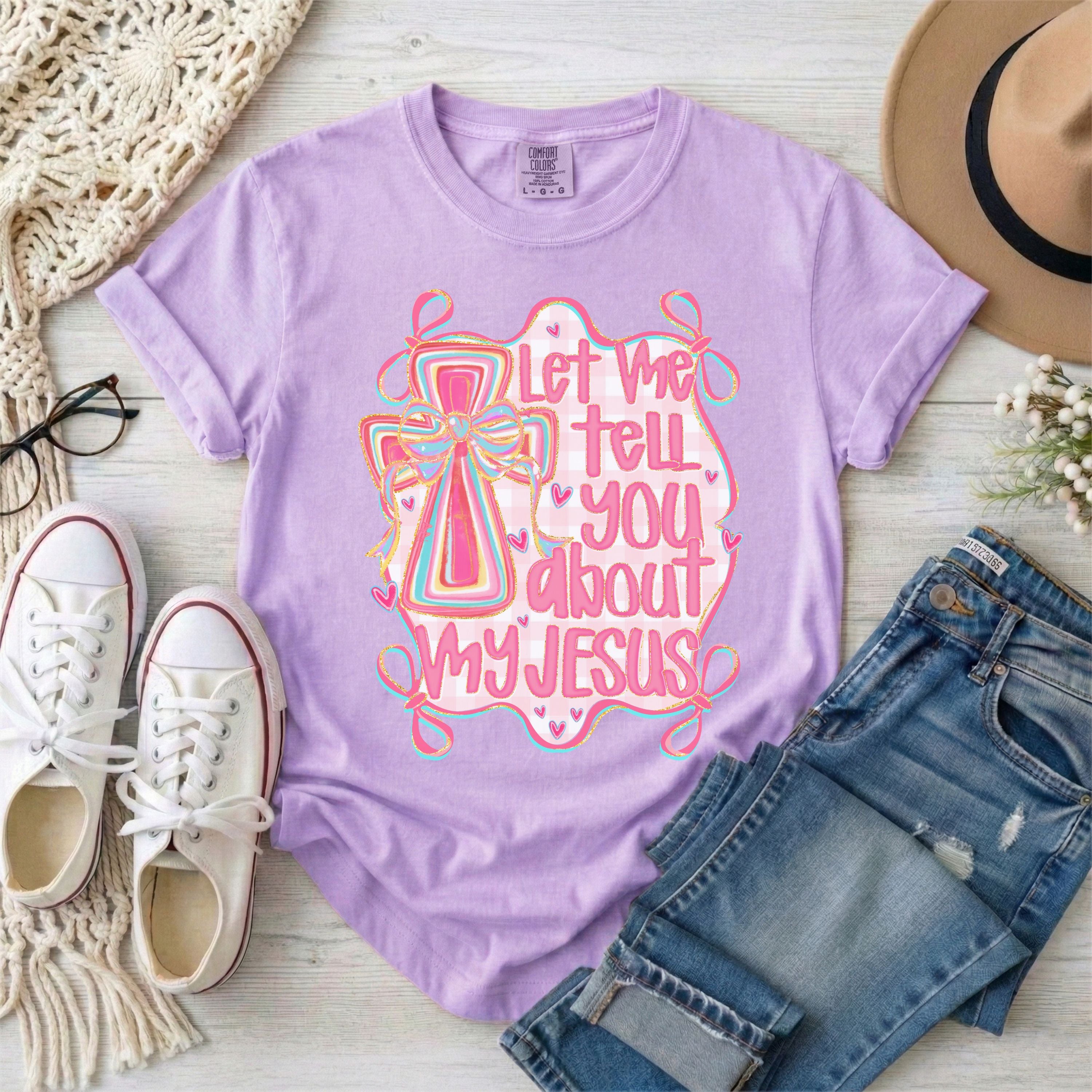 Let Me Tell You About My Jesus Coquette T-Shirt