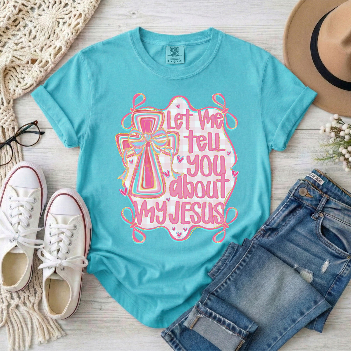Let Me Tell You About My Jesus Coquette T-Shirt