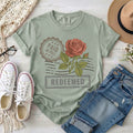 Redeemed, Paid in Full, Vintage Rose T-Shirt