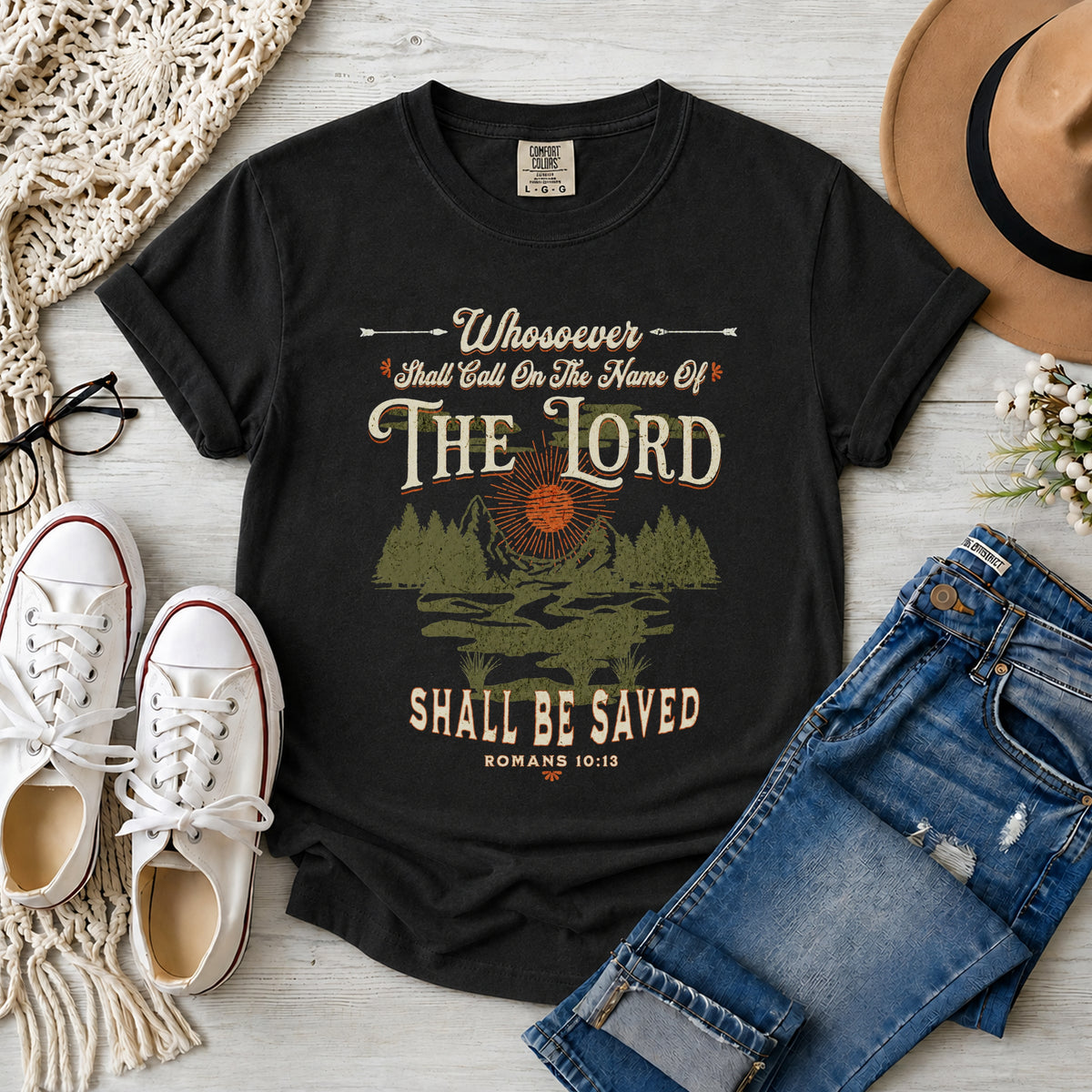 Whosoever Shall Call on the Name of the Lord, Romans 10:13 T-Shirt