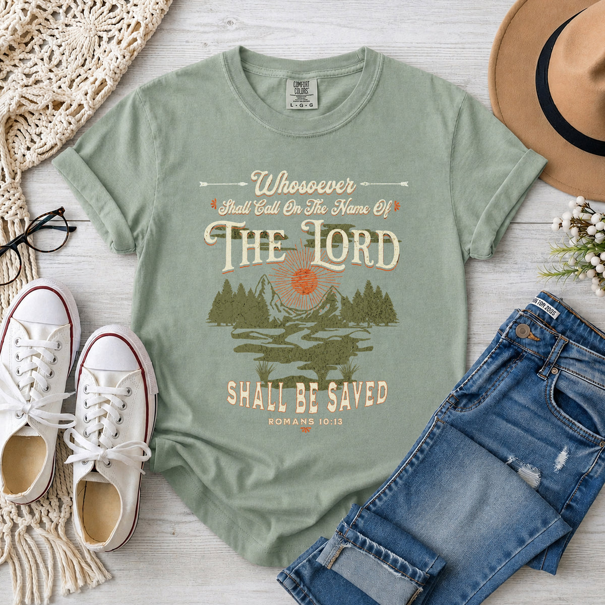 Whosoever Shall Call on the Name of the Lord, Romans 10:13 T-Shirt