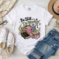 Be Still I’m Workin’ On It, Funny Frog Christian T-Shirt
