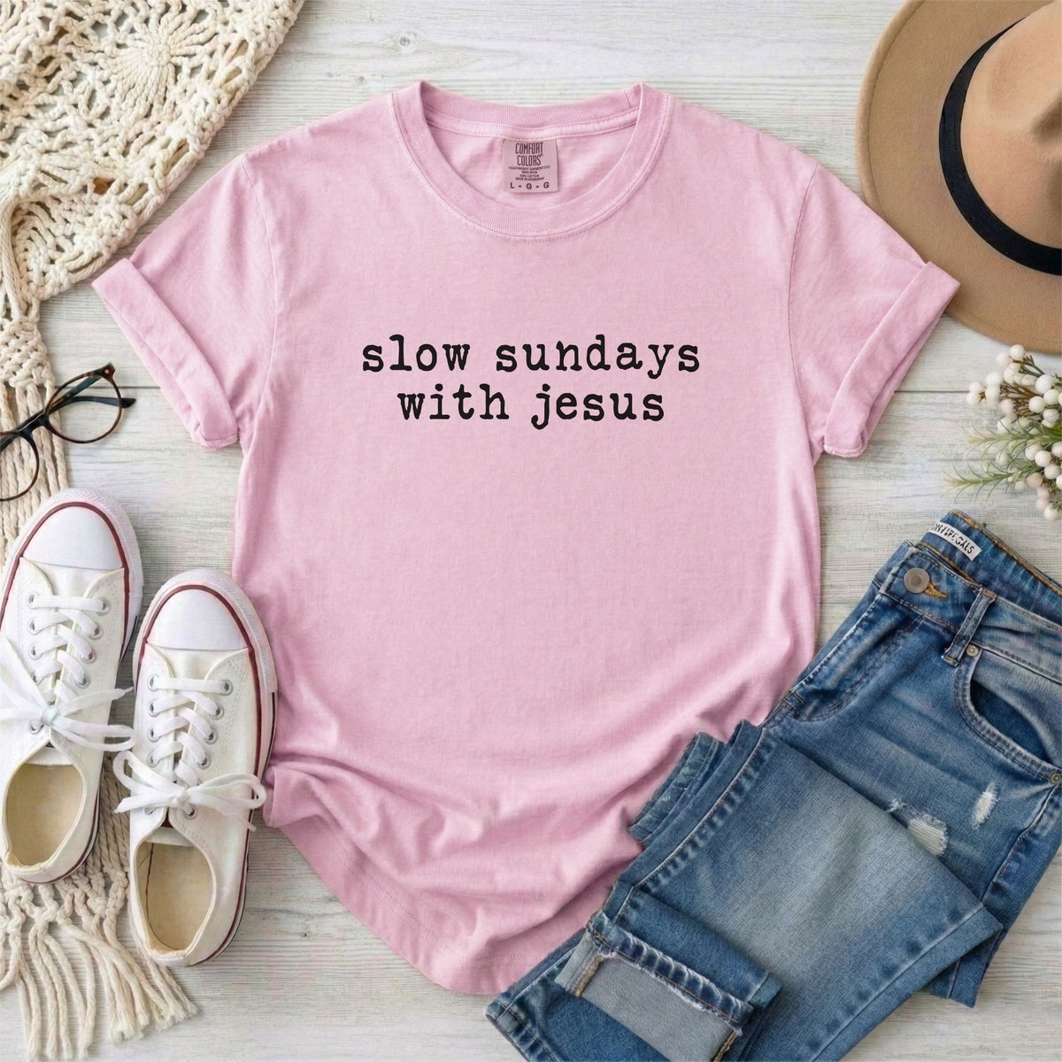 Slow Sundays With Jesus  Christian T-Shirt