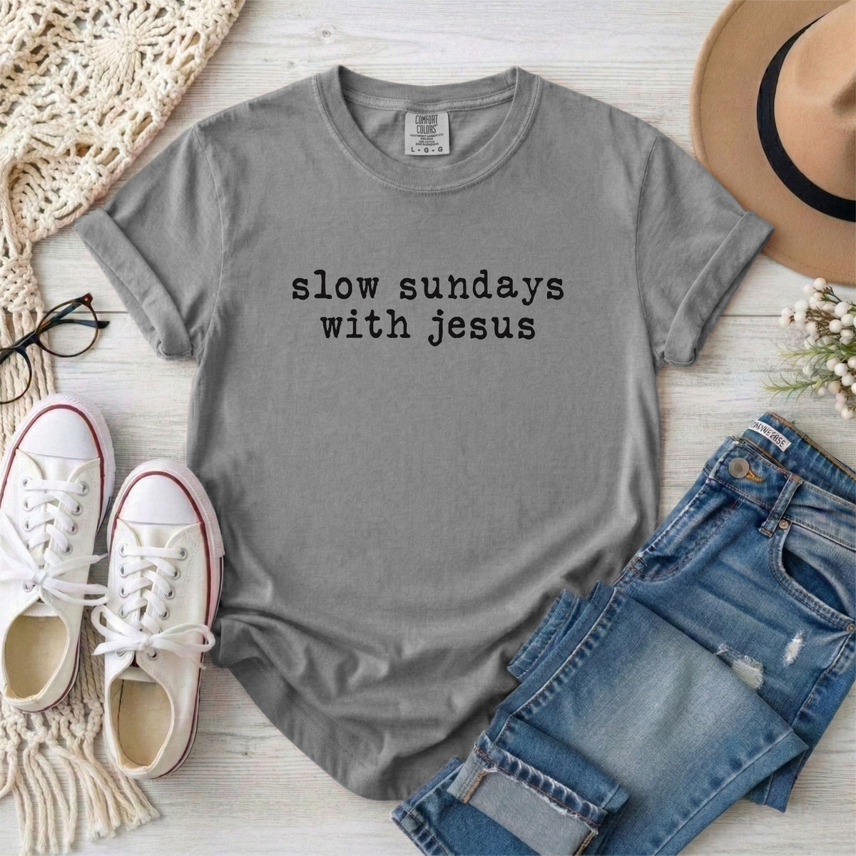 Slow Sundays With Jesus  Christian T-Shirt