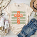 Fall Leaves Cross Christian T-Shirt