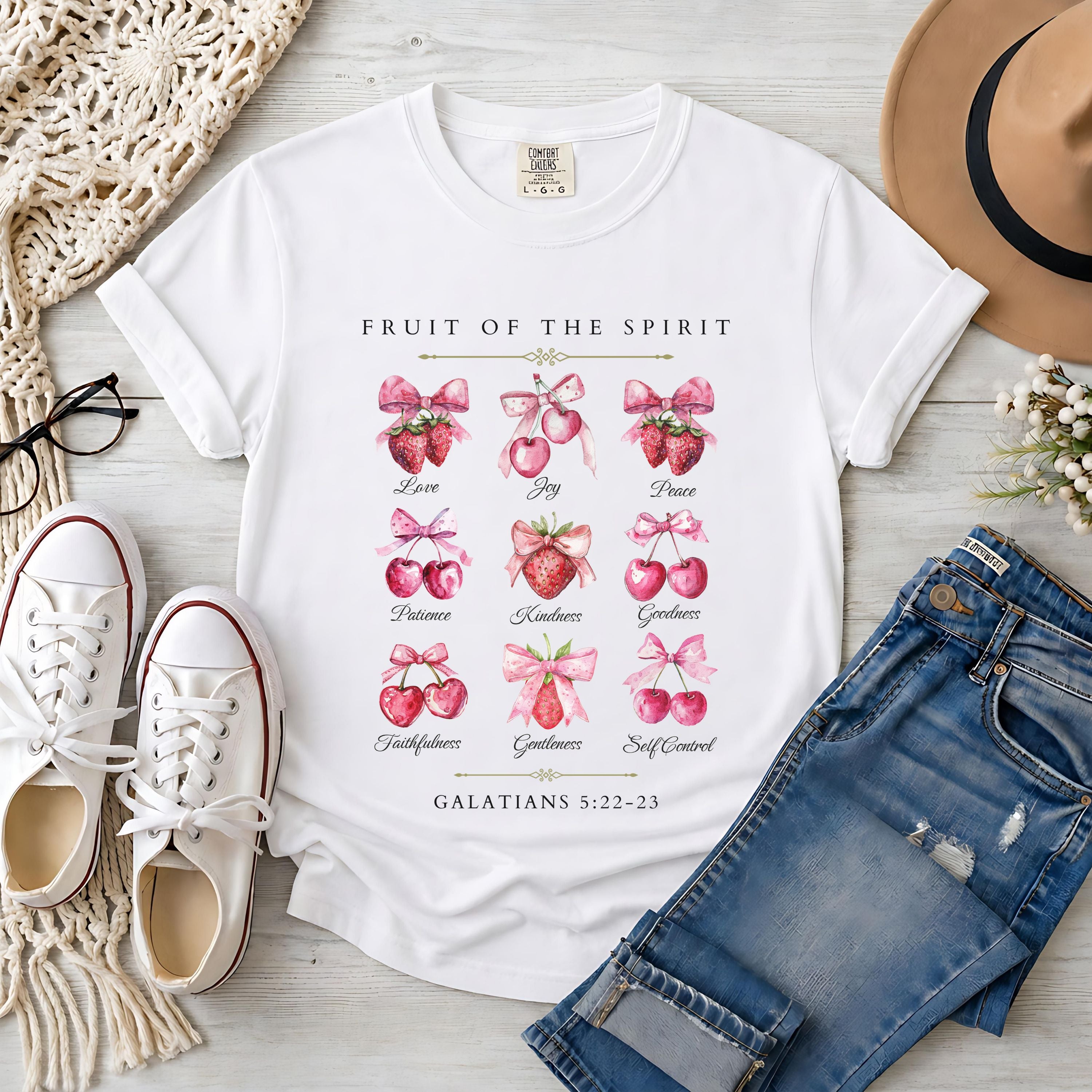 Fruit of the Spirit Coquette Christian T-Shirt